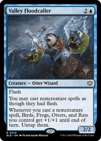 Valley Floodcaller (Promo Pack) [Bloomburrow Promos] Magic: The Gathering