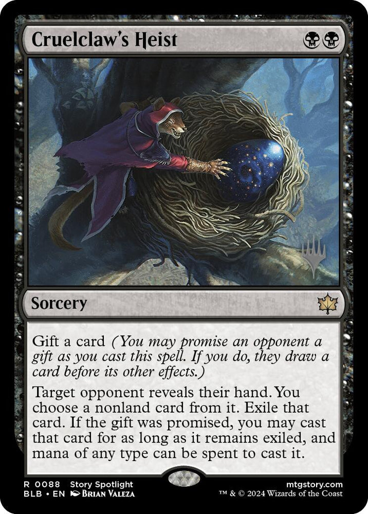 Cruelclaw's Heist (Promo Pack) [Bloomburrow Promos] Magic: The Gathering