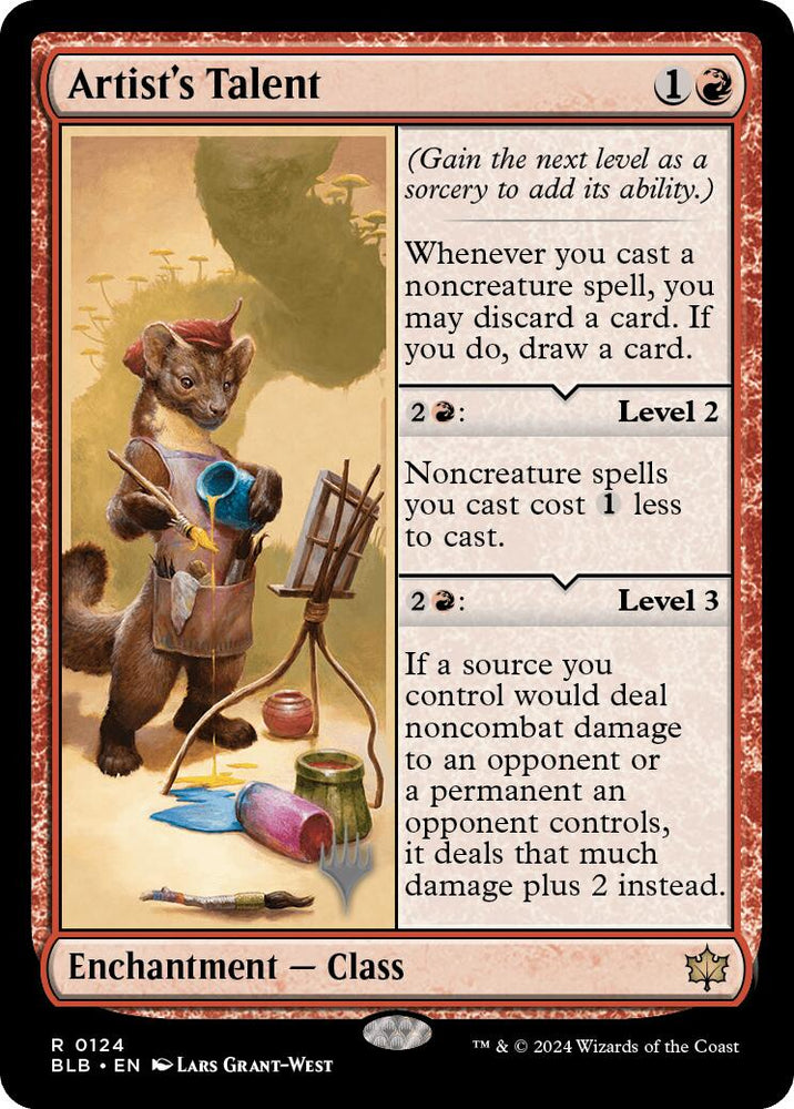 Artist's Talent (Promo Pack) [Bloomburrow Promos] Magic: The Gathering