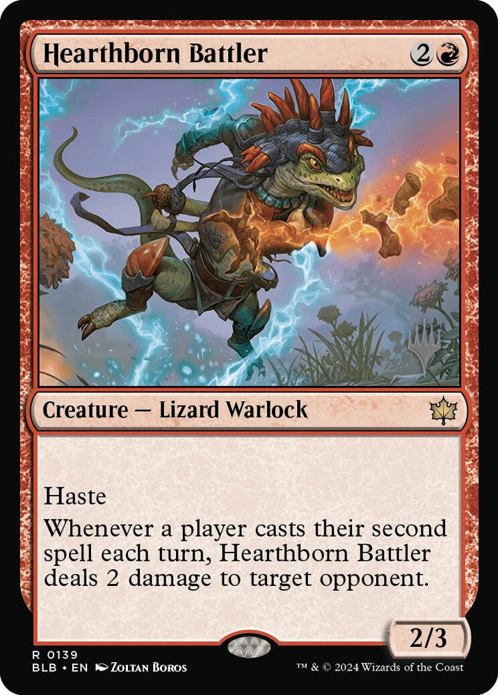 Hearthborn Battler (Promo Pack) [Bloomburrow Promos] Magic: The Gathering