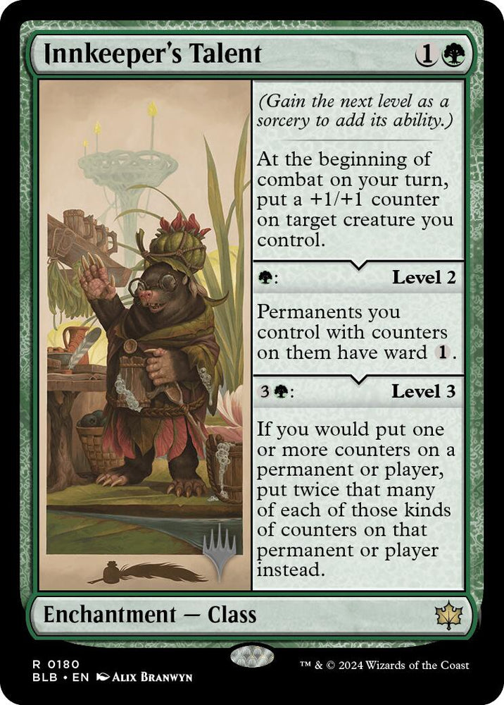 Innkeeper's Talent (Promo Pack) [Bloomburrow Promos] Magic: The Gathering