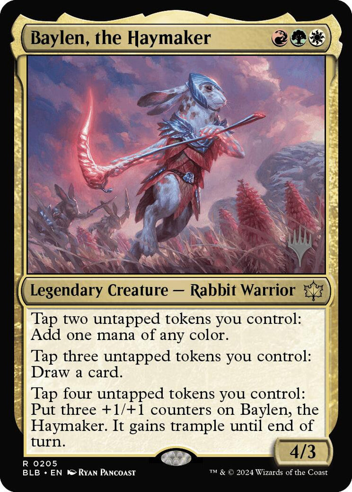 Baylen, the Haymaker (Promo Pack) [Bloomburrow Promos] Magic: The Gathering