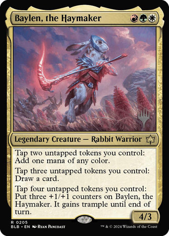 Baylen, the Haymaker (Promo Pack) [Bloomburrow Promos] Magic: The Gathering