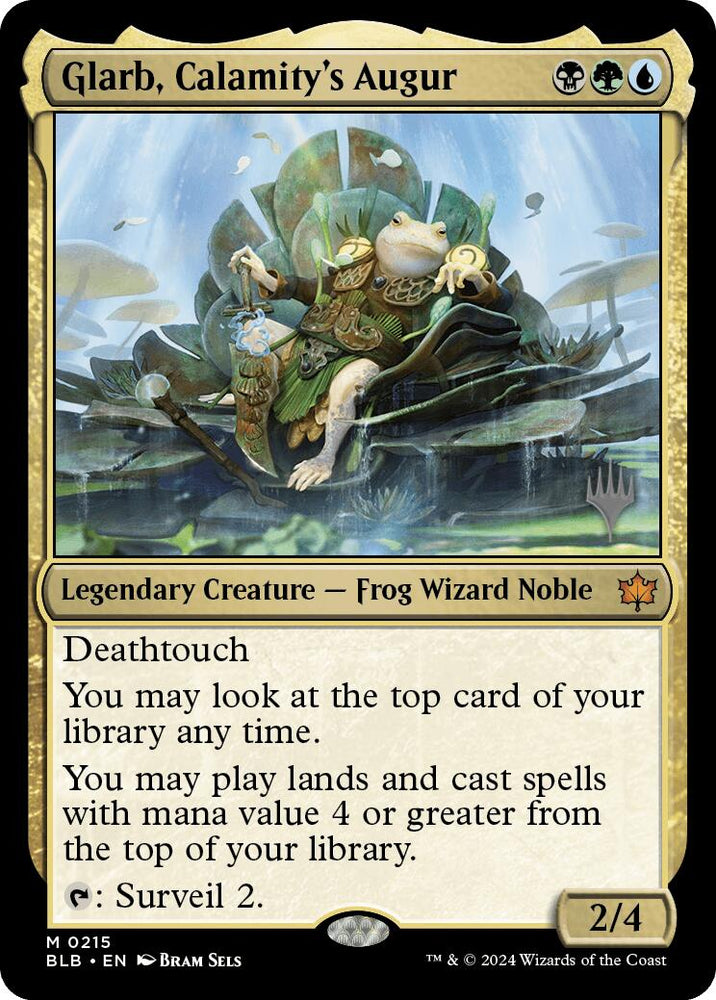 Glarb, Calamity's Augur (Promo Pack) [Bloomburrow Promos] Magic: The Gathering