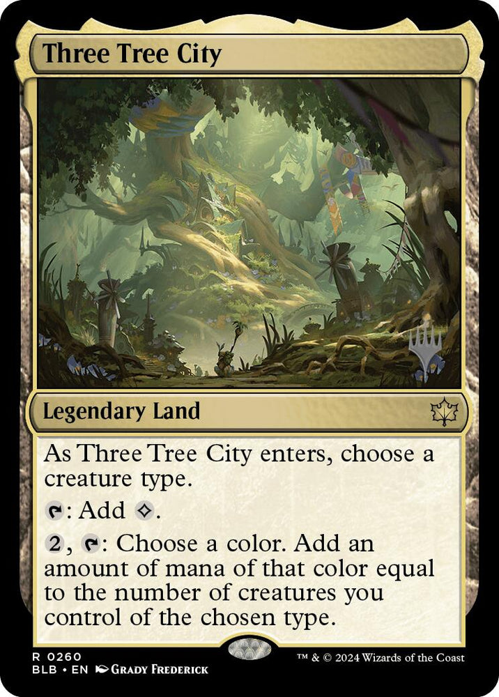Three Tree City (Promo Pack) [Bloomburrow Promos] Magic: The Gathering