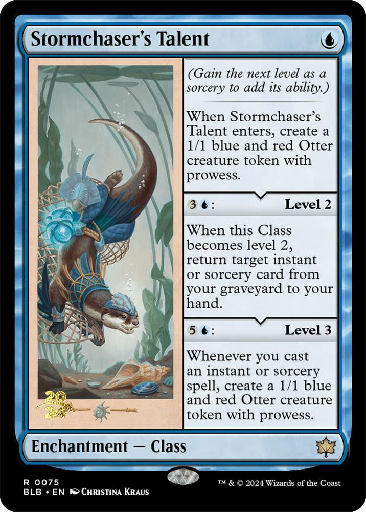 Stormchaser's Talent [Bloomburrow Prerelease Promos] Magic: The Gathering