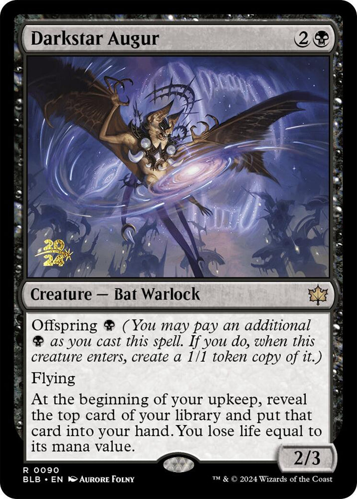 Darkstar Augur [Bloomburrow Prerelease Promos] Magic: The Gathering