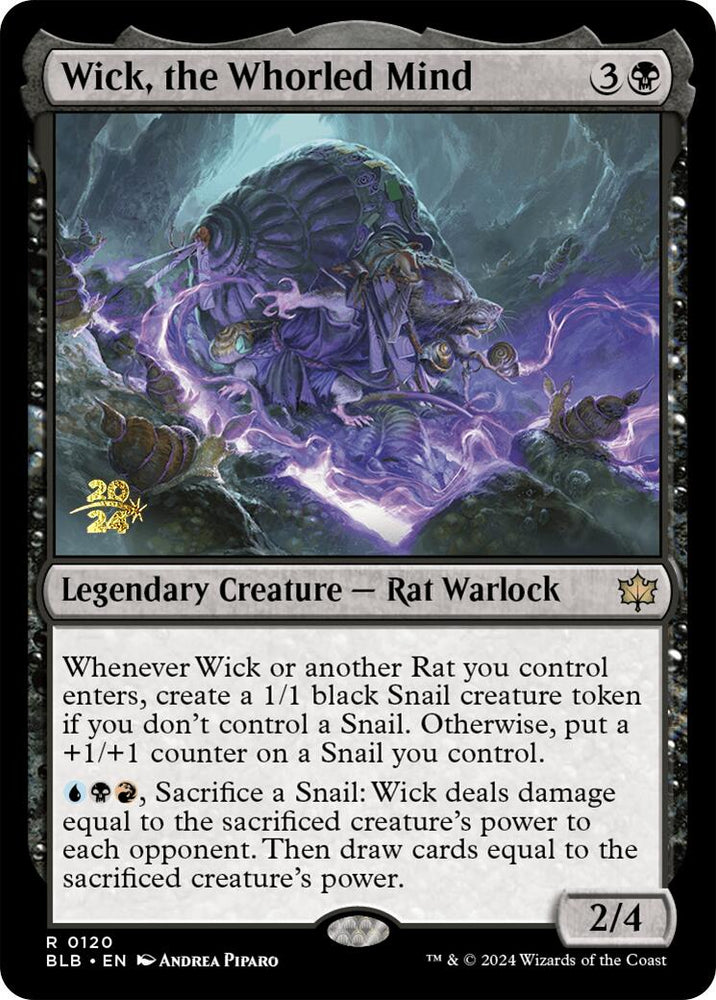 Wick, the Whorled Mind [Bloomburrow Prerelease Promos] Magic: The Gathering
