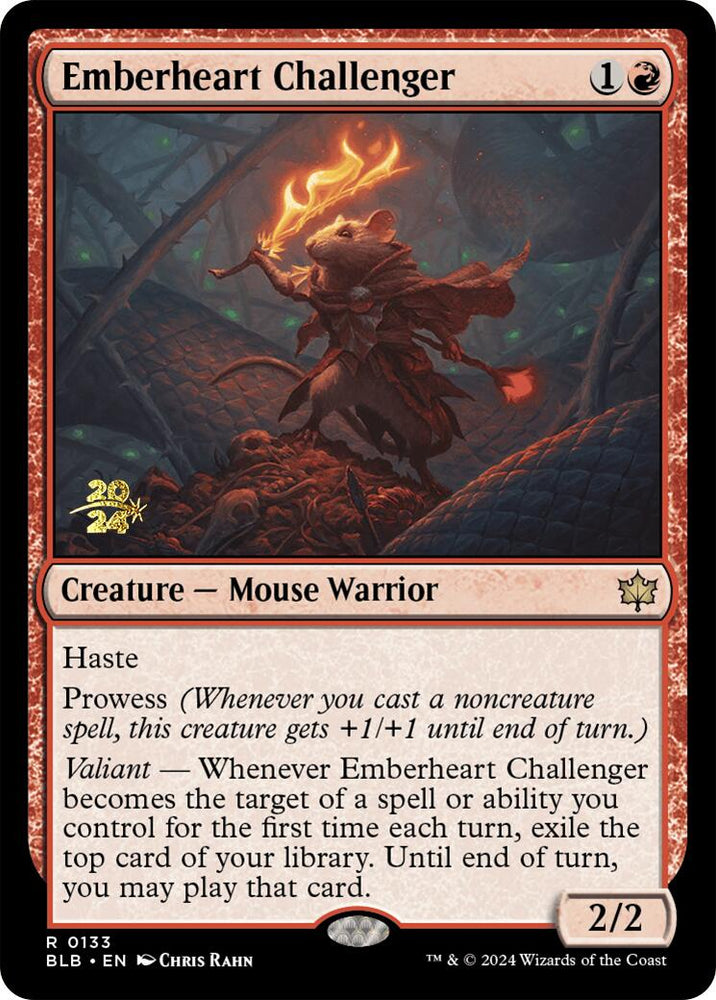 Emberheart Challenger [Bloomburrow Prerelease Promos] Magic: The Gathering