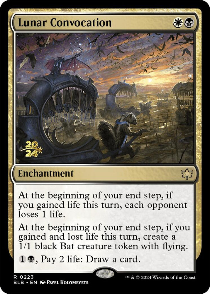 Lunar Convocation [Bloomburrow Prerelease Promos] Magic: The Gathering
