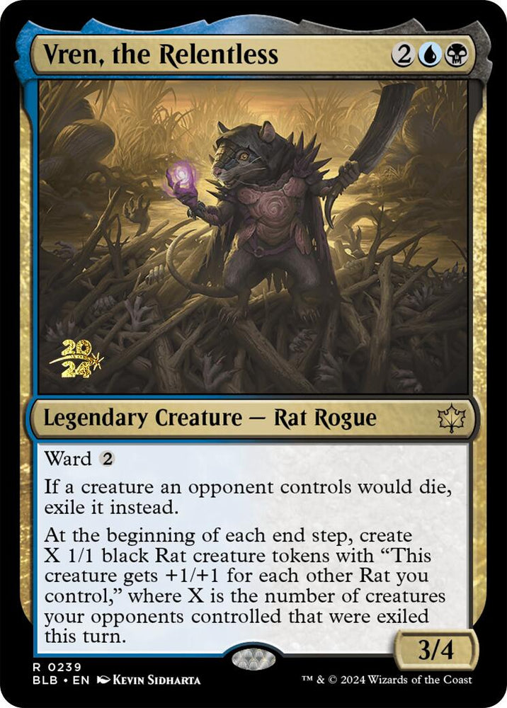 Vren, the Relentless [Bloomburrow Prerelease Promos] Magic: The Gathering