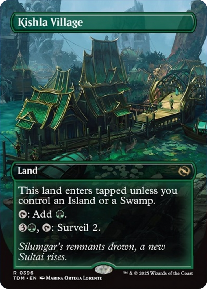 Kishla Village (Borderless) [Tarkir: Dragonstorm] Magic: The Gathering