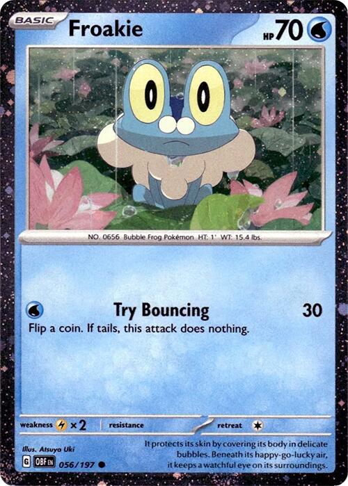 Froakie (056/197) (Cosmos Holo) [Scarlet & Violet: Obsidian Flames] Pokémon
