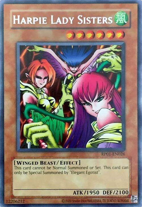 Harpie Lady Sisters [RP01-EN026] Rare Yu-Gi-Oh!