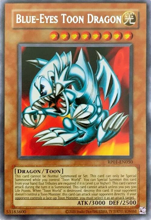 Blue-Eyes Toon Dragon [RP01-EN050] Rare Yu-Gi-Oh!