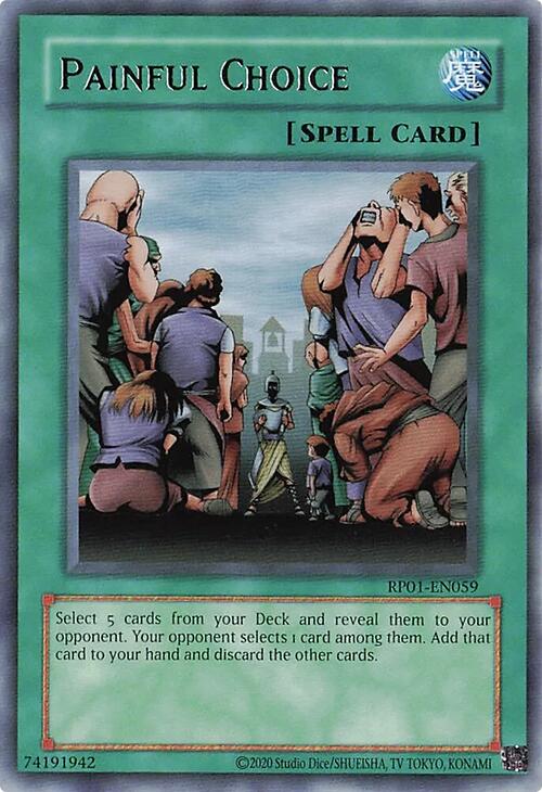 Painful Choice [RP01-EN059] Rare Yu-Gi-Oh!