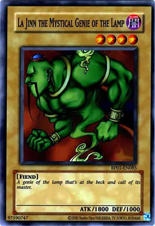 La Jinn the Mystical Genie of the Lamp [RP01-EN085] Super Rare Yu-Gi-Oh!