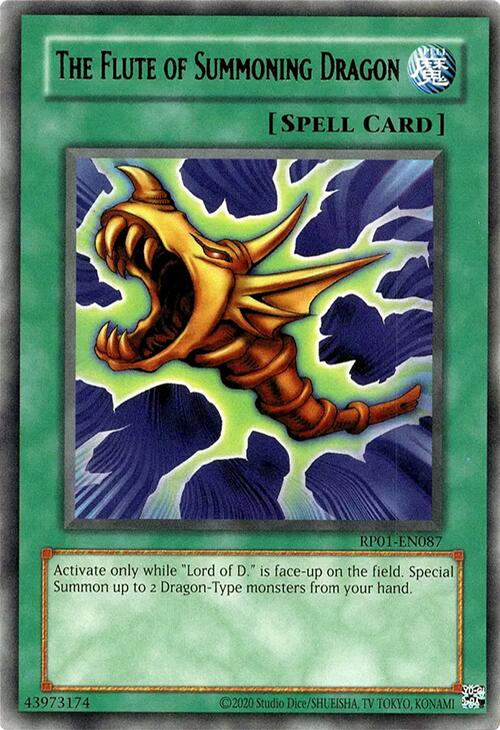 The Flute of Summoning Dragon [RP01-EN087] Rare Yu-Gi-Oh!