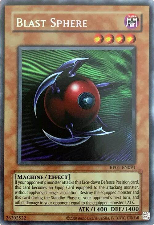 Blast Sphere [RP01-EN091] Secret Rare Yu-Gi-Oh!