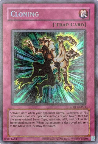 Cloning [RP01-EN094] Secret Rare Yu-Gi-Oh!