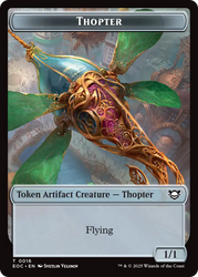Thopter // Beast (0006) Double-Sided Token [Edge of Eternities Commander Tokens] Magic: The Gathering