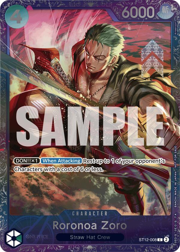 Roronoa Zoro (Treasure Cup 2024) [One Piece Promotion Cards] Bandai