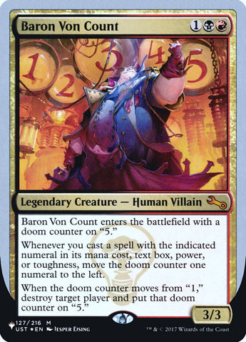 Baron Von Count (Unfinity Foil Edition) [The List] Magic: The Gathering