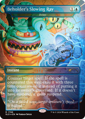 Beholder's Slowing Ray - Delay (Rainbow Foil) [Secret Lair Drop Series] Magic: The Gathering