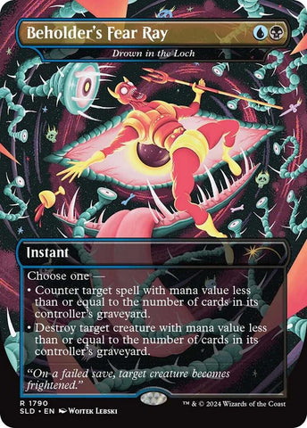 Beholder's Fear Ray - Drown in the Loch [Secret Lair Drop Series] Magic: The Gathering