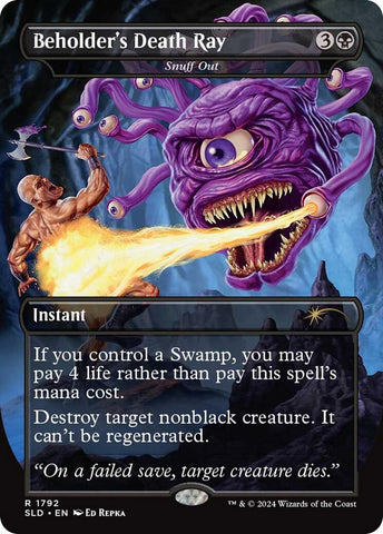 Beholder's Death Ray - Snuff Out [Secret Lair Drop Series] Magic: The Gathering