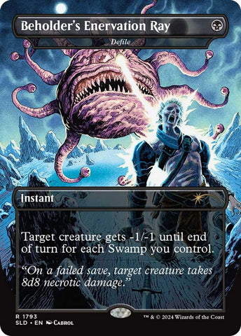 Beholder's Enervation Ray - Defile [Secret Lair Drop Series] Magic: The Gathering