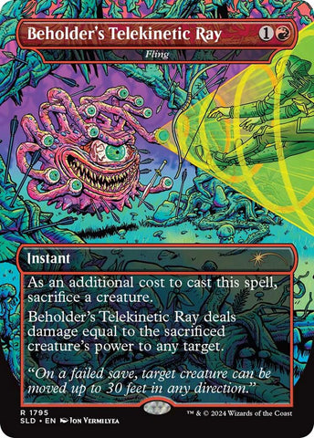 Beholder's Telekinetic Ray - Fling [Secret Lair Drop Series] Magic: The Gathering