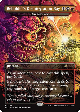 Beholder's Disintegration Ray - Fire Covenant [Secret Lair Drop Series] Magic: The Gathering