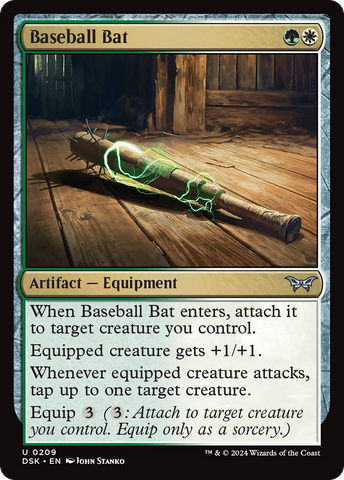 Baseball Bat [Duskmourn: House of Horror] Magic: The Gathering