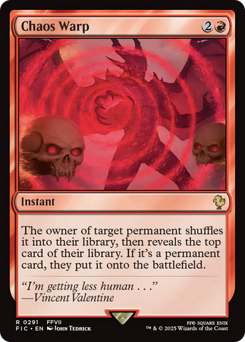 Chaos Warp [FINAL FANTASY Commander] Magic: The Gathering