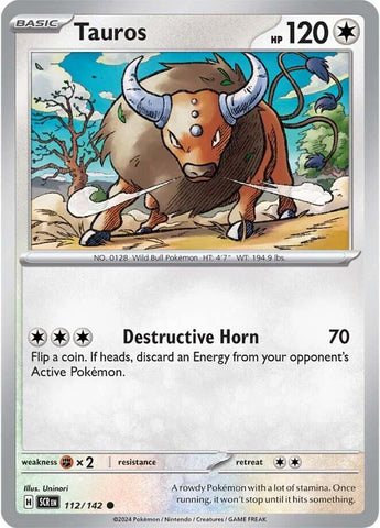 Tauros (112/142) [Scarlet & Violet: Stellar Crown]