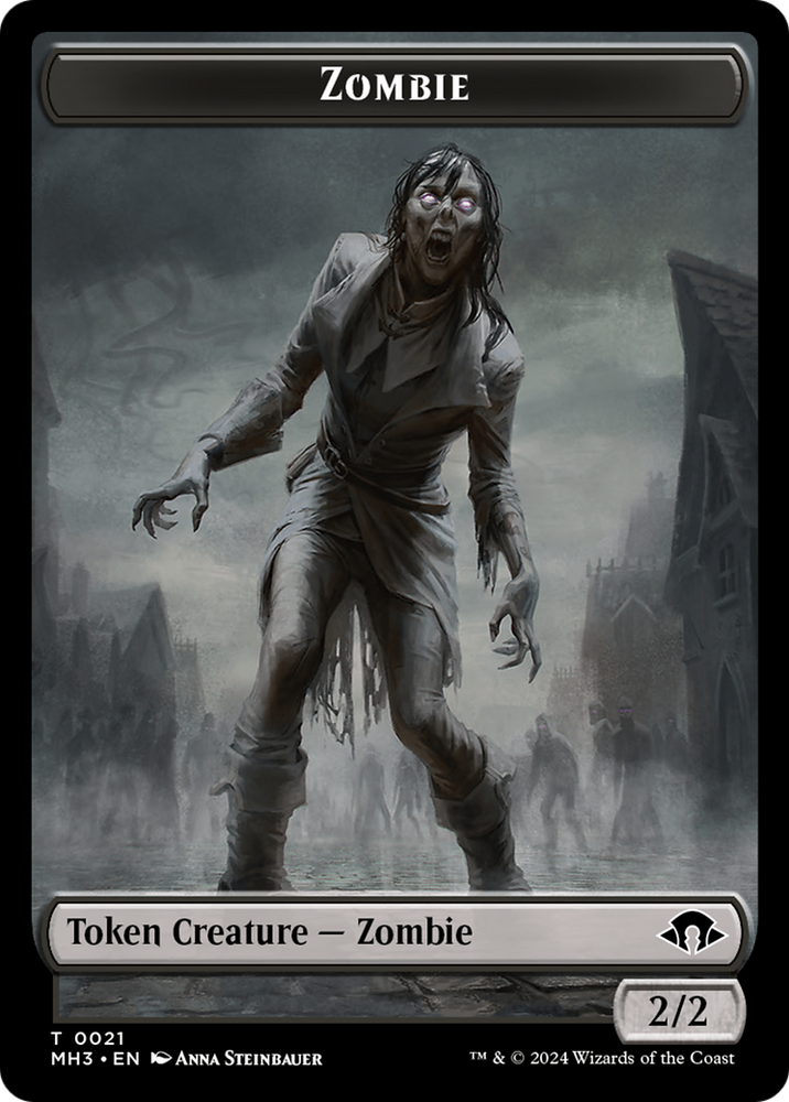 Phyrexian Germ // Zombie Double-Sided Token [Modern Horizons 3 Tokens] Magic: The Gathering