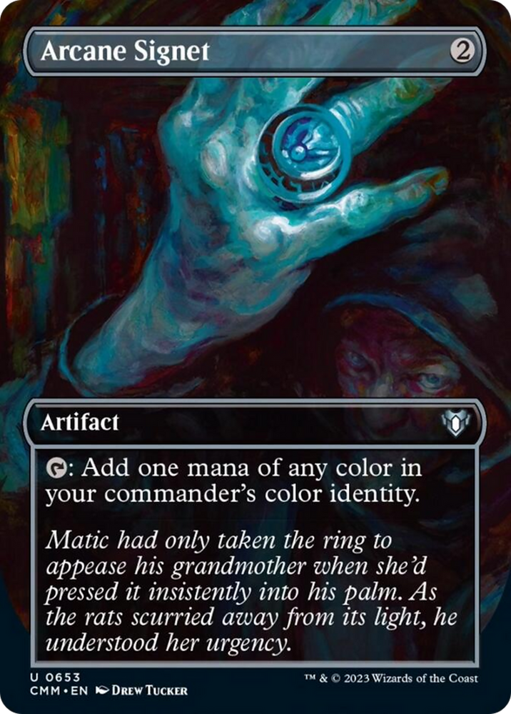 Arcane Signet (Borderless Alternate Art) [Commander Masters] Magic: The Gathering