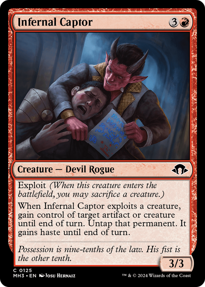 Infernal Captor [Modern Horizons 3] Magic: The Gathering