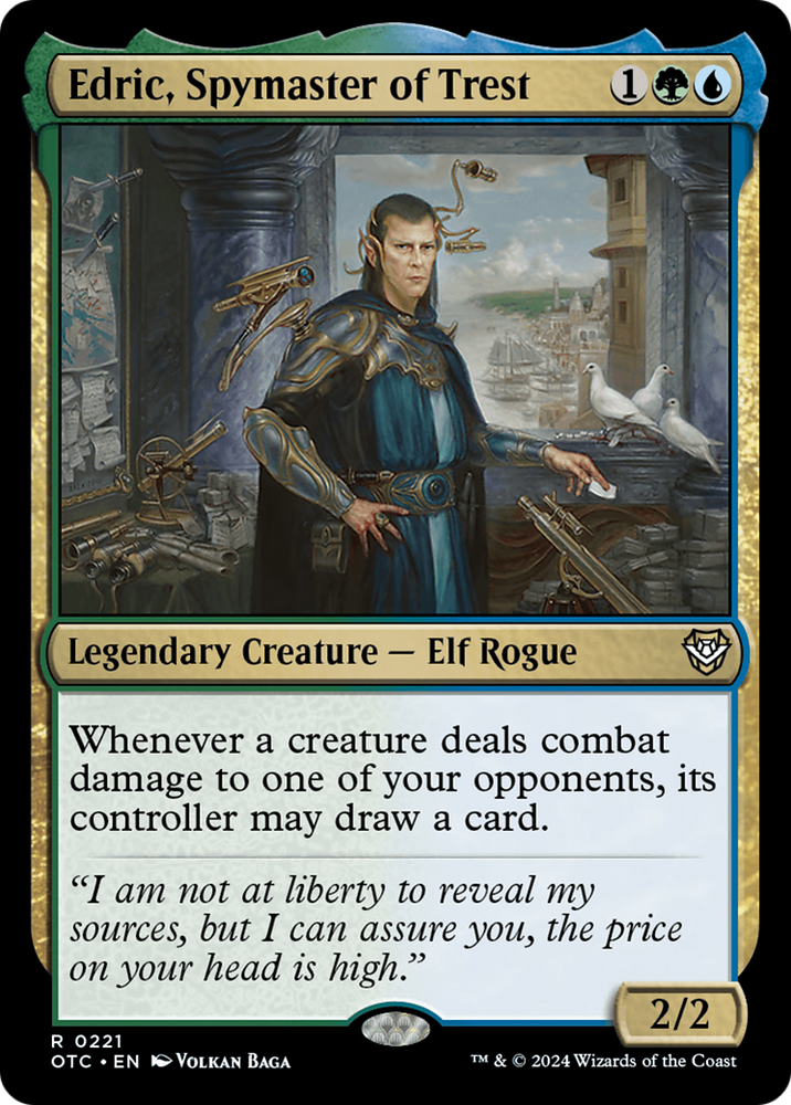 Edric, Spymaster of Trest [Outlaws of Thunder Junction Commander] Magic: The Gathering