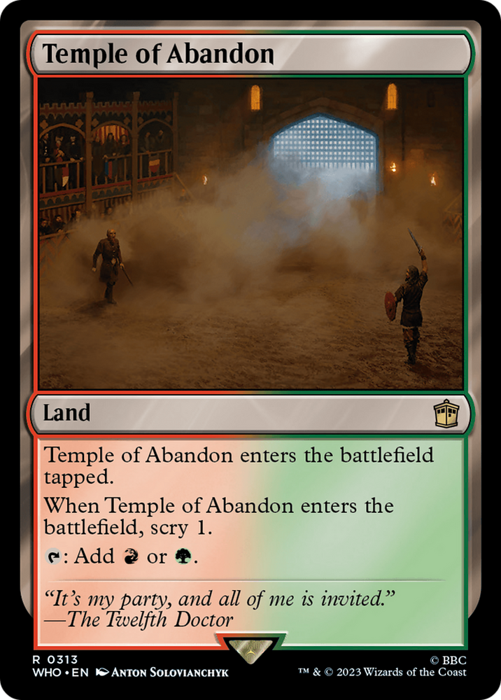 Temple of Abandon [Doctor Who] Magic: The Gathering