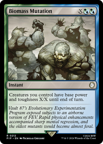 Biomass Mutation [Fallout] Magic: The Gathering