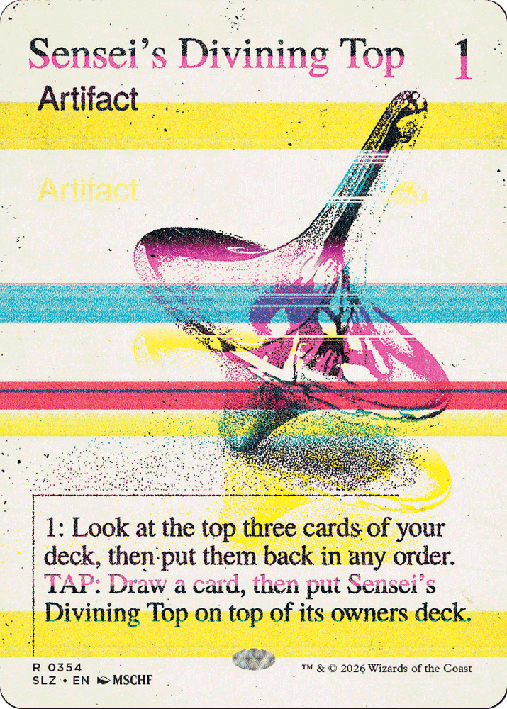 Sensei's Divining Top (0354) [Secret Lair x MSCHF: The Zeta Set] Magic: The Gathering