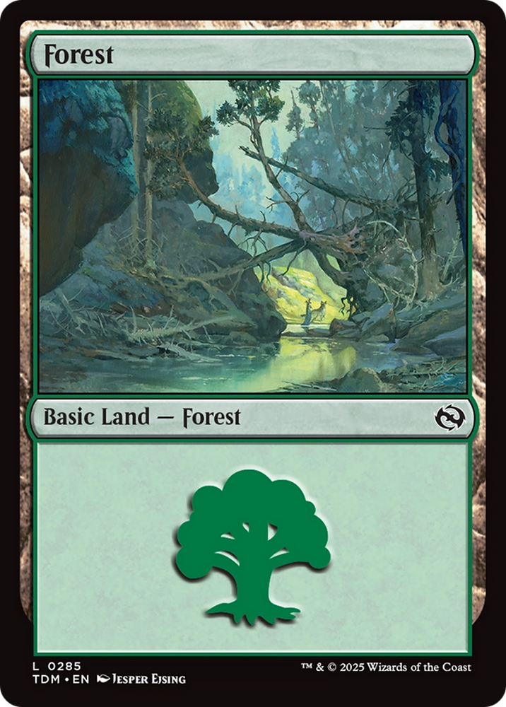 Forest (0285) [Tarkir: Dragonstorm] Magic: The Gathering