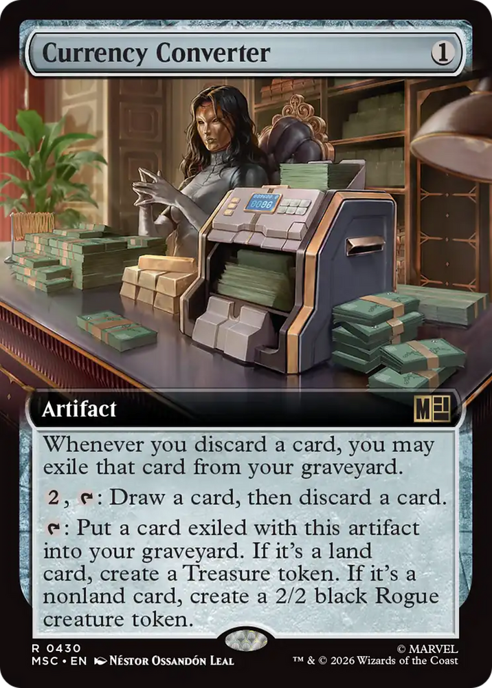 Currency Converter (Extended Art) [Marvel Super Heroes Commander] Magic: The Gathering
