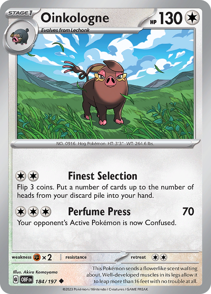 Oinkologne (184/197) [Scarlet & Violet: Obsidian Flames] Pokémon