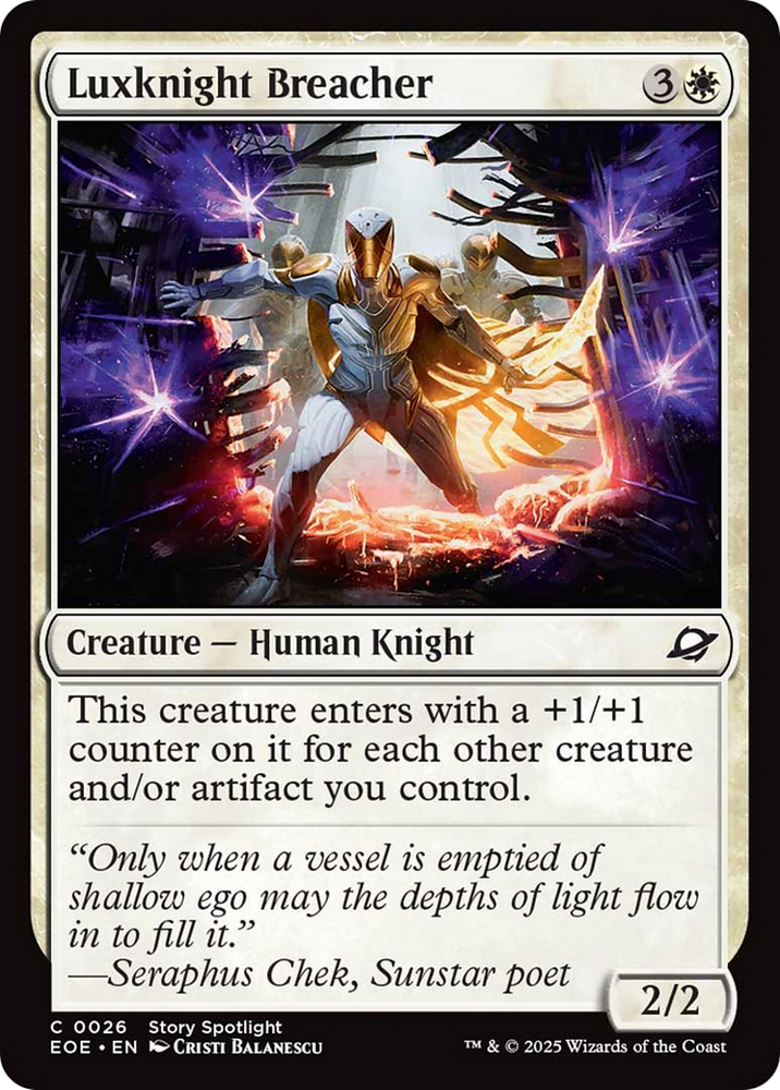 Luxknight Breacher [Edge of Eternities] Magic: The Gathering