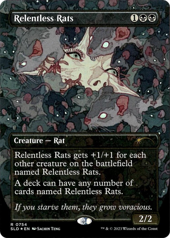 Relentless Rats (754) [Secret Lair Drop Series] Magic: The Gathering