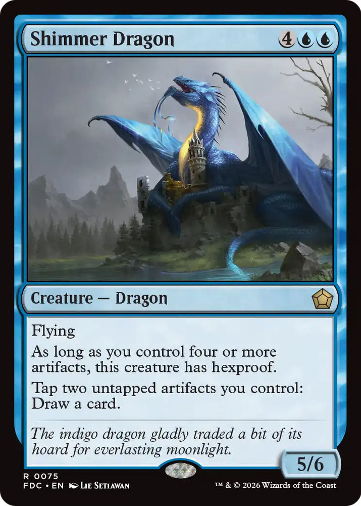 Shimmer Dragon [Foundations Commander] Magic: The Gathering