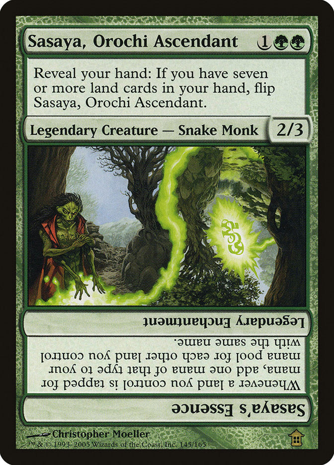 Sasaya, Orochi Ascendant // Sasaya's Essence [Saviors of Kamigawa] Magic: The Gathering